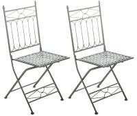2er Set Klappstuhl Asina antik-grün 2er Set Klappstuhl Asina antik-grün