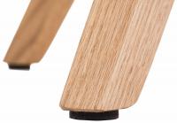 Stuhl Pegleg Stoff Square natura blau 