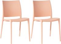 2er Set Stuhl Meton pfirsich 