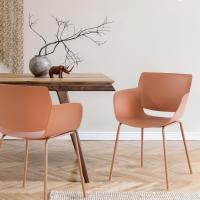 2er Set Stuhl Alpena terracotta 