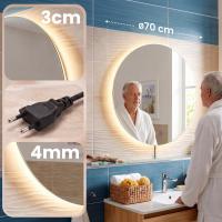 Badspiegel Vendula 70 cm klarglas 