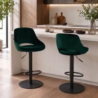 Barhocker HD Milet B Samt grün Barhocker HD Milet B Samt grün