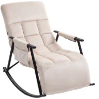 Schaukelstuhl Elara Samt creme Schaukelstuhl Elara Samt creme