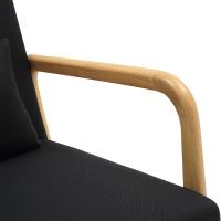 Sessel Hibbing Stoff schwarz 
