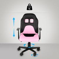 Kinder Bürostuhl Fun schwarz/pink 