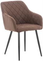 Esszimmerstuhl Shila Stoff braun 