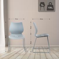 2er Set Stuhl Houma grau