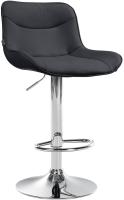 Barhocker Vonore Kunstleder chrom schwarz 