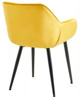 2er Set Stuhl Tanna Samt gelb 