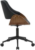 Bürostuhl Sorrento Kunstleder walnuss/schwarz 