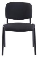 4er Set Stühle XL Ken Stoff schwarz 