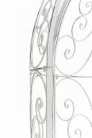 Halbpavillon Rosie mit Sitzbank antik weiß 