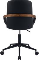 Bürostuhl Daina Kunstleder walnuss/schwarz 