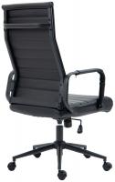 Bürostuhl Kolumbus Echtleder schwarz/schwarz 