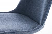 Stuhl Pegleg Stoff Square natura blau 