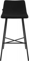 Barhocker Altona Stoff schwarz 