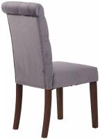 Esszimmerstuhl Lisburn  Samt dunkelgrau 