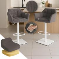 Barhocker Damaso W Cord taupe 