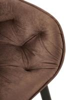 Esszimmerstuhl Antigo Samt braun 
