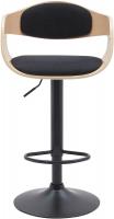 2er Set Barhocker Kingston B Stoff natura/schwarz 