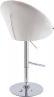 Barhocker London Samt chrom creme 