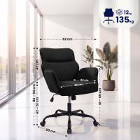 Bürostuhl Amado Kunstleder schwarz 