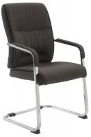 2er Set Freischwinger XXL Anubis Stoff dunkelgrau 