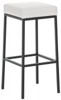 2er Set Barhocker Montreal 80 Kunstleder schwarz weiß 