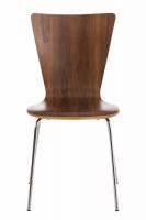 2er Set Besucherstuhl Aaron walnuss 