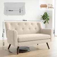 Sofa Kioni Cord creme 