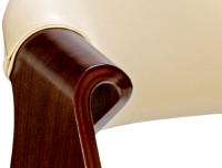 Esszimmerstuhl Foley Kunstleder walnuss/creme 