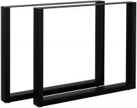 2x Tischbeine Ilkan, 90 cm schwarz 