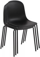 2er Set Stuhl Hardin schwarz 