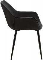 Esszimmerstuhl Luena Samt schwarz 