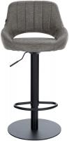 2er Set Barhocker HD Milet B Stoff grau 