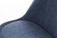 Stuhl Pegleg Stoff Square natura blau 