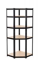 Eckregal Flint 180 schwarz