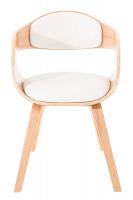 2er Set Stühle Kingston Kunstleder natura/weiß 