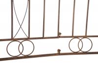 4er Set Gartenzäune Mangold antik braun 