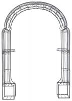 Rosenbogen Alessia bronze 