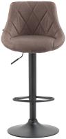 Barhocker Lazio Stoff schwarz taupe 