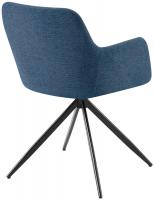 Esszimmerstuhl Olema Stoff blau 