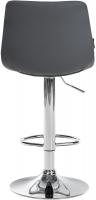 2er Set Barhocker Jerry Kunstleder chrom grau 