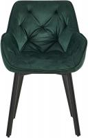 2er Set Esszimmerstuhl Antigo Samt  grün 