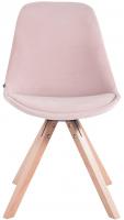 4er Set Stühle Toulouse Samt Square natura pink 
