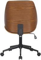 Bürostuhl Mitch schwarz walnuss/schwarz 