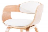 2er Set Stühle Kingston Kunstleder natura/weiß 