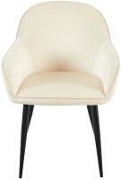 2er Set Esszimmerstuhl Boise Samt creme 