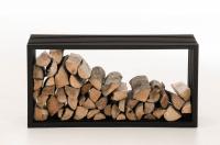 Kaminholzständer Irving 40x50x100 schwarz-matt 