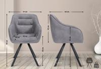 Stuhl Russel Vintage grau 